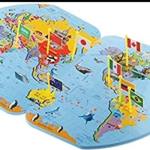 World Map Flag
