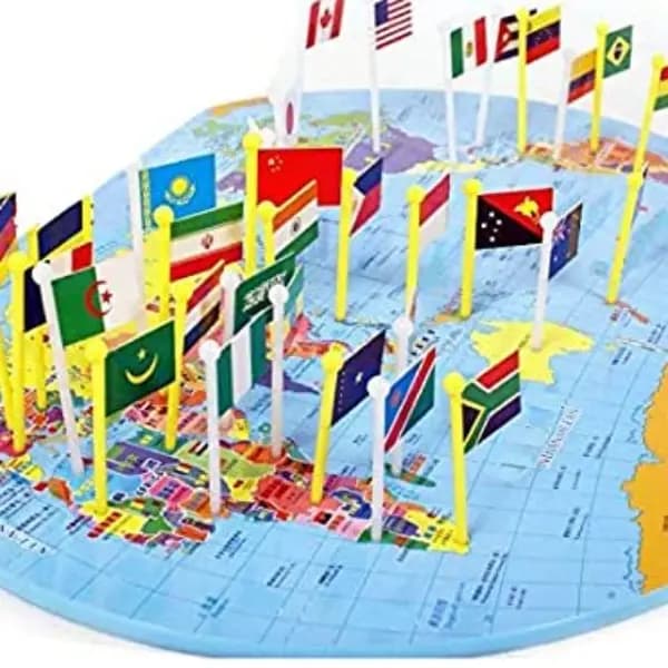 World Map Flag
